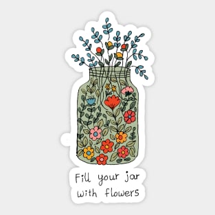 Flower jar Sticker